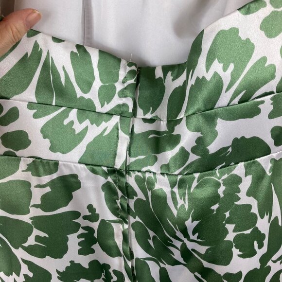 Womens Alfred Angelo Clover Green Cream Halter Bridesmaid Dress 6‎ - Picture 5 of 8